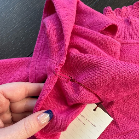 NWT Sunday Best Cashmere and Silk scalloped edge sweater - Picture 9 of 9